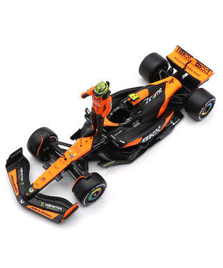 ブラゴ 1/24スケール マクラーレン F1 チーム MCL38 ランド・ノリス 2024年 マイアミGP F1初優勝 (ドライバーフィギュア付属)