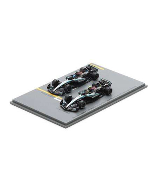 スパーク 1/64スケール メルセデス AMG ペトロナス F1 W15 E パフォーマンス ハミルトン / ラッセル 2024年 ラスベガスGP 2台セット