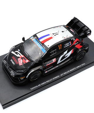 TGR別注 1/18スケール トヨタ GR ヤリス ラリー1 ハイブリッド TOYOTA GAZOO Racing WRT 17号車 セバスチャン・オジエ / ヴァンサン・ロンデ 2024年 WRC モンテカルロ ラリー  /TGR_WRC