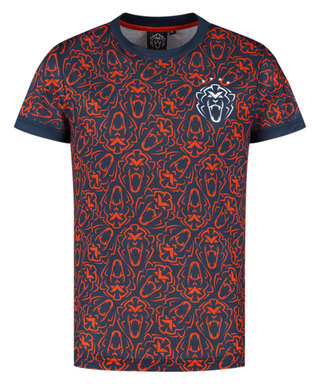マックス・フェルスタッペン オレンジライオン スポーツTシャツ ネイビー