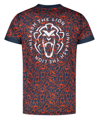 マックス・フェルスタッペン オレンジライオン スポーツTシャツ ネイビー