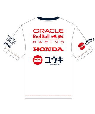 【8月上旬入荷予約受付中】角田裕毅 x オラクル レッドブル レーシング 日本限定 Tシャツ (2025年日本GP仕様)  /FN-W/ARB/JPL