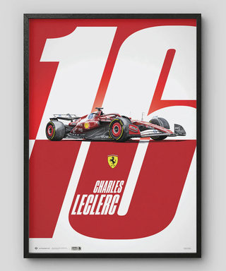 シャルル・ルクレール フェラーリ SF-25 – Homage to Monaco ポスター