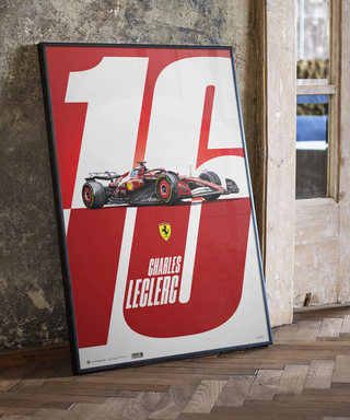 シャルル・ルクレール フェラーリ SF-25 – Homage to Monaco ポスター