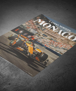 ランド・ノリス マクラーレン 2025年 モナコGP 優勝 記念 ポスター
