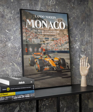 ランド・ノリス マクラーレン 2025年 モナコGP 優勝 記念 ポスター