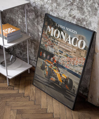ランド・ノリス マクラーレン 2025年 モナコGP 優勝 記念 ポスター