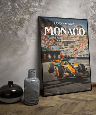 ランド・ノリス マクラーレン 2025年 モナコGP 優勝 記念 ポスター