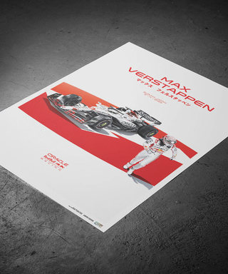 マックス・フェルスタッペン オラクル レッドブル レーシング 2025年 日本GP スペシャルリバリー ポスター