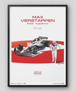 マックス・フェルスタッペン オラクル レッドブル レーシング 2025年 日本GP スペシャルリバリー ポスター