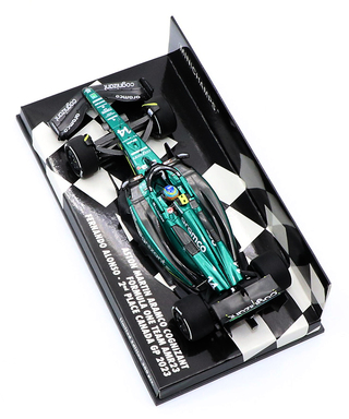 ミニチャンプス 1/43スケール アストンマーチン アラムコ F1 チーム AMR23 フェルナンド・アロンソ 2023年 カナダGP 2位入賞/23f1m