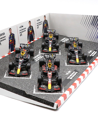 ブラゴ 1/43スケール レッドブル / マックス・フェルスタッペン F1 モデルカー4台セット