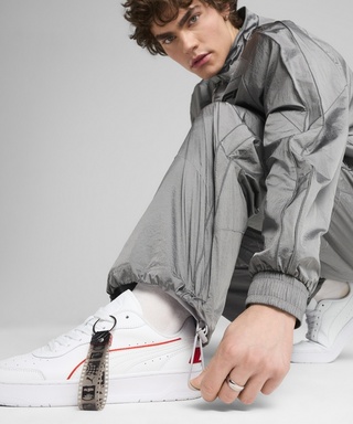 PUMA FORMULA１ T7 オーバーサイズ トラックパンツ シルバー