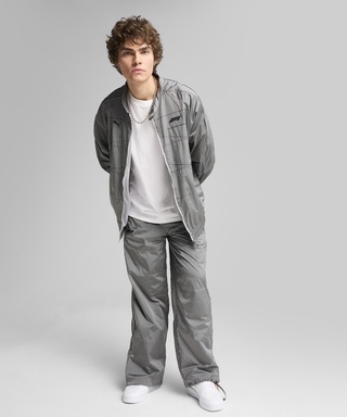 PUMA FORMULA１ T7 オーバーサイズ トラックパンツ シルバー