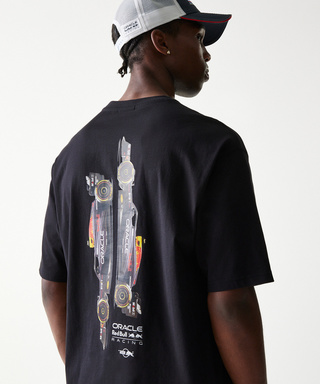オラクル レッドブルレーシング NewEra カーグラフィック オーバーサイズTシャツ