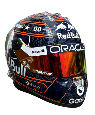 フェルスタッペン別注 シューベルト 1/2スケール マックス・フェルスタッペン 2025年 オレンジ ライオン ヘルメット レッドブル レーシング チーム/ARB