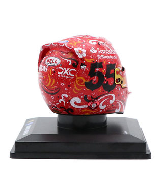 ルックスマート 1/5スケール カルロス・サインツ フェラーリ 2024年 メキシコGP ヘルメット 優勝