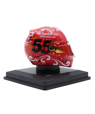 ルックスマート 1/5スケール カルロス・サインツ フェラーリ 2024年 メキシコGP ヘルメット 優勝