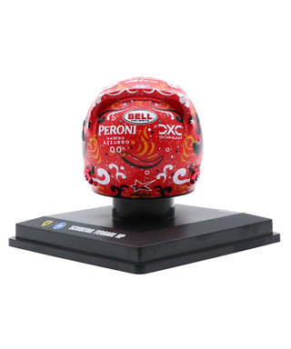 ルックスマート 1/5スケール カルロス・サインツ フェラーリ 2024年 メキシコGP ヘルメット 優勝