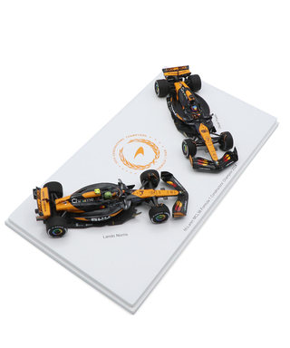スパーク 1/43スケール マクラーレン F1 チーム MCL38 ノリス＆ピアストリ 2024年 コンストラクターチャンピオン セット /24f1m
