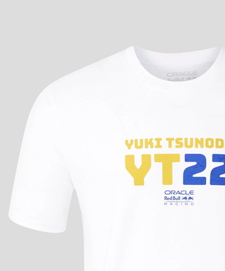 角田裕毅 オラクル レッドブル レーシング YT22 グラフィック Tシャツ ホワイト /FN-W/ARB 