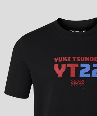 角田裕毅 オラクル レッドブル レーシング YT22 グラフィック Tシャツ ブラック /FN-W/ARB 
