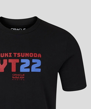 角田裕毅 オラクル レッドブル レーシング YT22 グラフィック Tシャツ ブラック /FN-W/ARB 