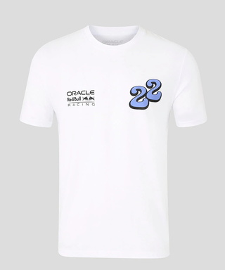 角田裕毅 オラクル レッドブル レーシング YUKI WAVE グラフィック Tシャツ ホワイト /FN-W/ARB 