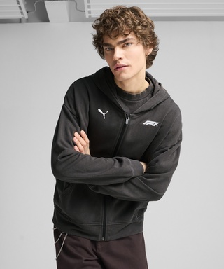 PUMA FORMULA1 グラフィック フルジップフーディー ブラック