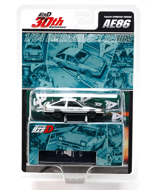 Hobby JAPAN 1/64スケール 頭文字D 30周年記念 Toyota SPRINTER TRUENO (AE86) / 頭文字D 藤原拓海 VS 舘智幸 